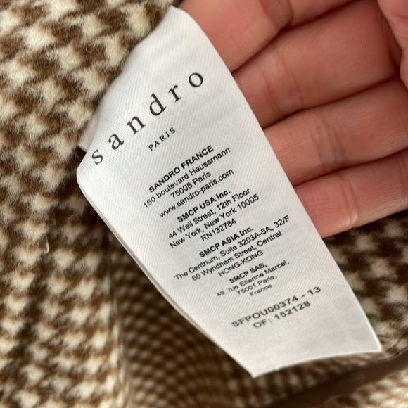 Sandro Wool Coat NWOT - Picture 9 of 10